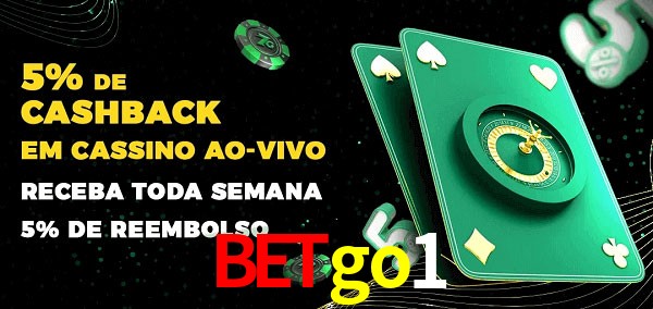 Promoções do cassino ao Vivo betgo1